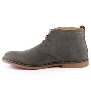 Metrocharm Men's Casual Ankle Boots - Lace Up Oxford Chukka Boots In Black & Brown, Non-Skid Sole